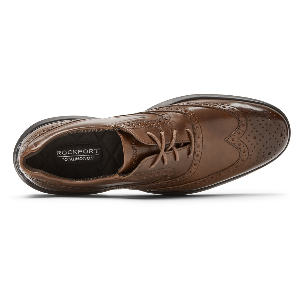 Rockport Mens Total Motion Advance Wingtip - Lace Up Brown - ITZ560847